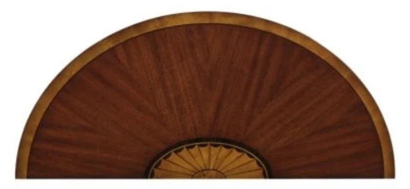Casa Padrino Jugendstil Mahagoni Konsole Braun / Gold 81 x 35 x H. 83 cm - Luxus Jugendstil Konsolentisch