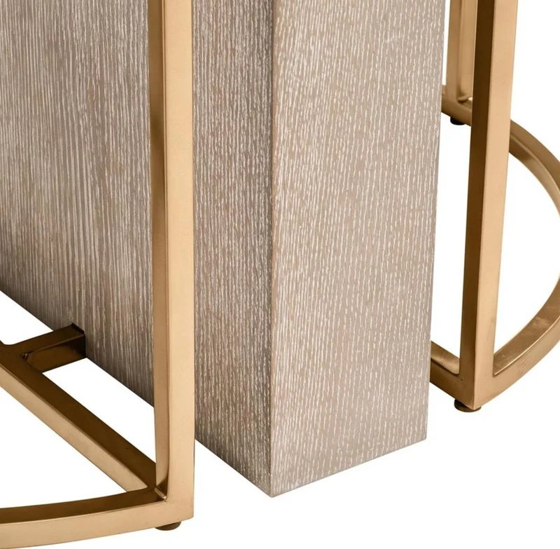 Casa Padrino Luxus Esstisch Braun / Messing Ø 150 x H. 75 cm - Luxus Qualität