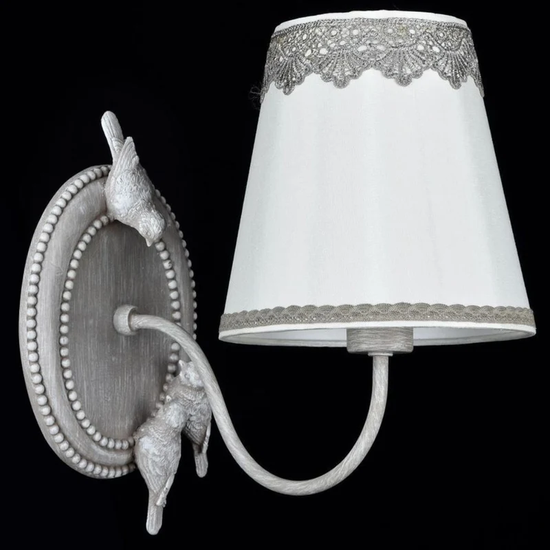 Casa Padrino Jugendstil Wandleuchte Wandlampe in Antik Grau 16 x 28 x H. 26 cm