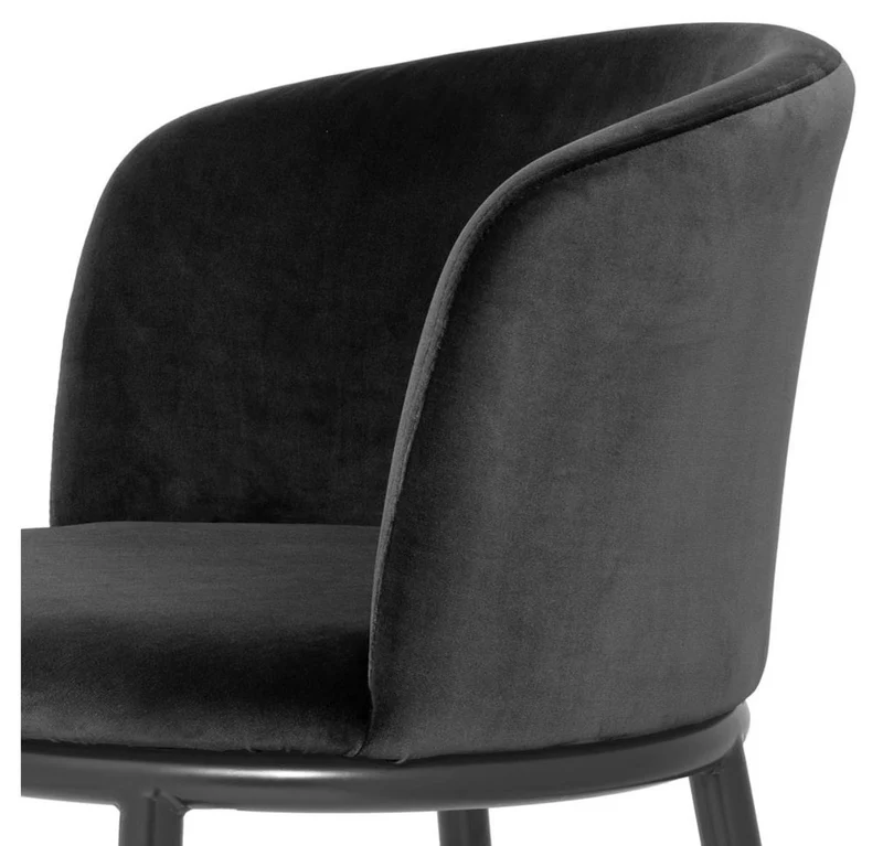 Casa Padrino Luxus Esszimmerstuhl Set Schwarz 57 x 57 x H. 74 cm - Esszimmermöbel