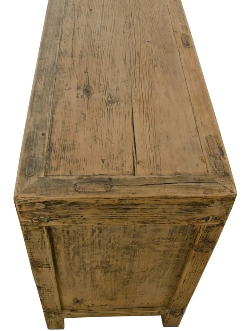 Casa Padrino Landhausstil Sideboard Schrank Antik Stil Braun 160 x 40 x H. 67 cm - Landhausstil Kollektion