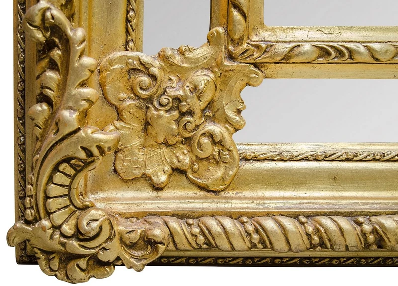 Casa Padrino Barockstil Wandspiegel Gold 108 x H. 200 cm - Edel & Prunkvoll
