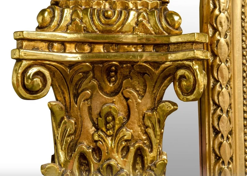 Pompöös by Casa Padrino Barock Standspiegel Gold 134 x H. 257 cm - Handgeschnitzt - Harald Glööckler Spiegel