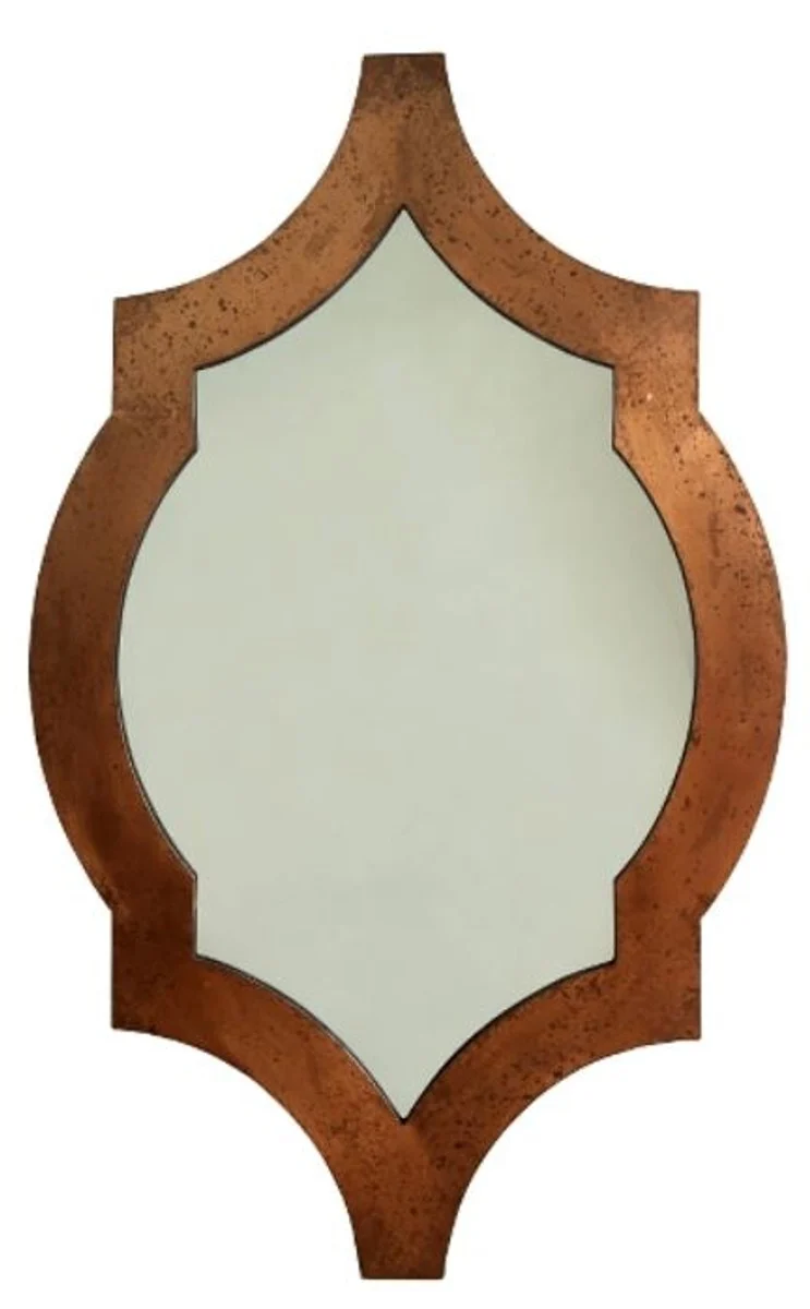 Casa Padrino Wandspiegel im Art Deco Stil, Kupferfarben, 78 x H. 126 cm