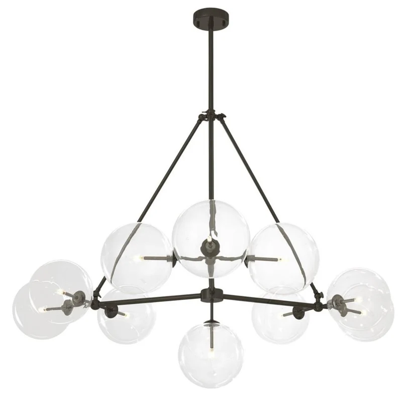 Casa Padrino Luxus Halogen Kronleuchter Bronze Ø 140 x H. 90 cm - Luxus Möbel