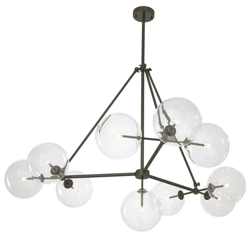 Casa Padrino Luxus Halogen Kronleuchter Bronze Ø 140 x H. 90 cm - Luxus Möbel