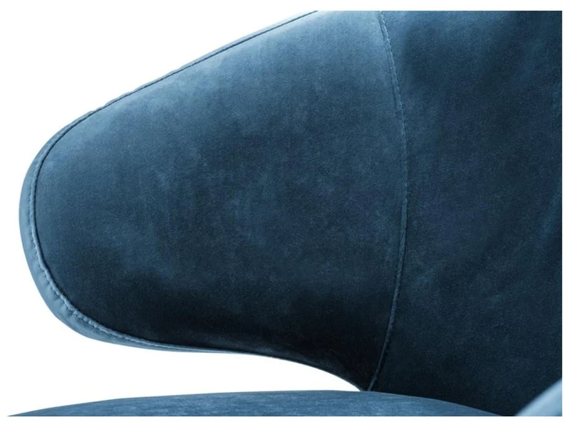 Casa Padrino Designer Esszimmerstuhl mit Armlehnen in Blau - 62 x 55 x H. 79 cm