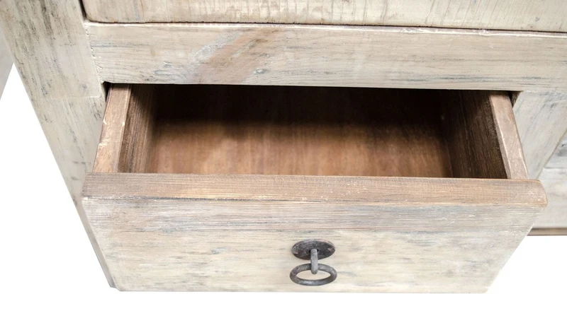 Casa Padrino Landhausstil Schrank aus Kiefernholz Naturfarben 75 x 40 x H. 180 cm