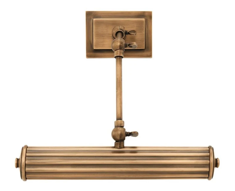 Casa Padrino Luxus Wandleuchte Antik Messing 30 x 34 x H. 21 cm - Hotel Möbel