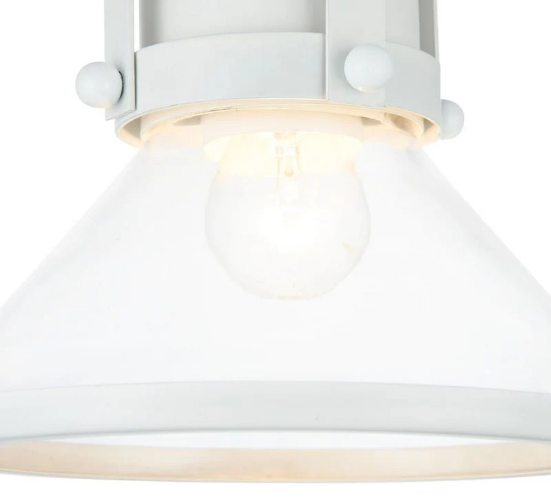 Casa Padrino Luxus Pendelleuchte / Hängeleuchte Weiß Ø 18,5 x H. 23 cm - Leuchten & Lüster