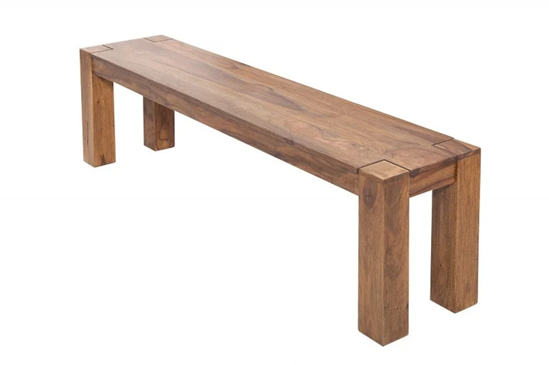 Casa Padrino Designer Sitzbank Natur Breite 140 cm, Höhe 45 cm