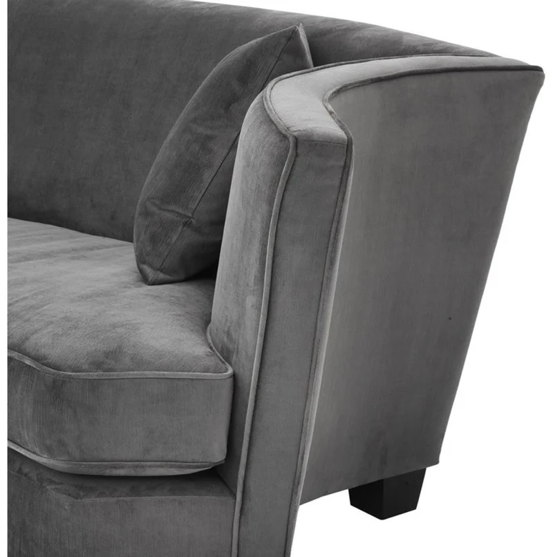 Casa Padrino Luxus Sofa Grau 226 x 110 x H. 74 cm - Luxus Wonzimmer Möbel