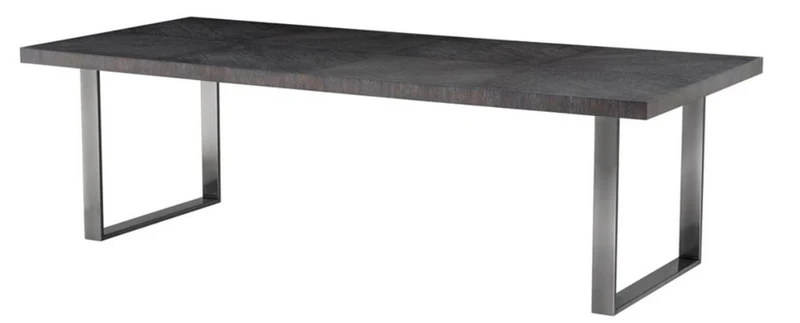 Casa Padrino Luxus Esstisch Schwarz 250 x 110 x H. 75 cm - Esszimmermöbel