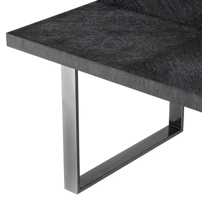 Casa Padrino Luxus Esstisch Schwarz 250 x 110 x H. 75 cm - Esszimmermöbel