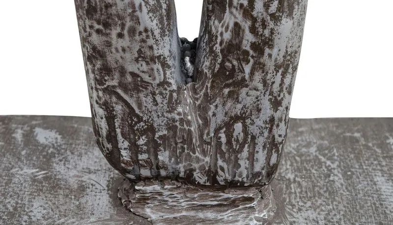 Casa Padrino Kunstspringer Skulptur Silber / Schwarz 157 x 54 x H. 135 cm - Luxus Deko Turmspringer Figur