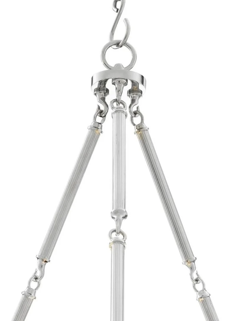 Casa Padrino Luxus Kronleuchter Silber 53 x H. 77,5 cm - Luxus Hotel Kollektion