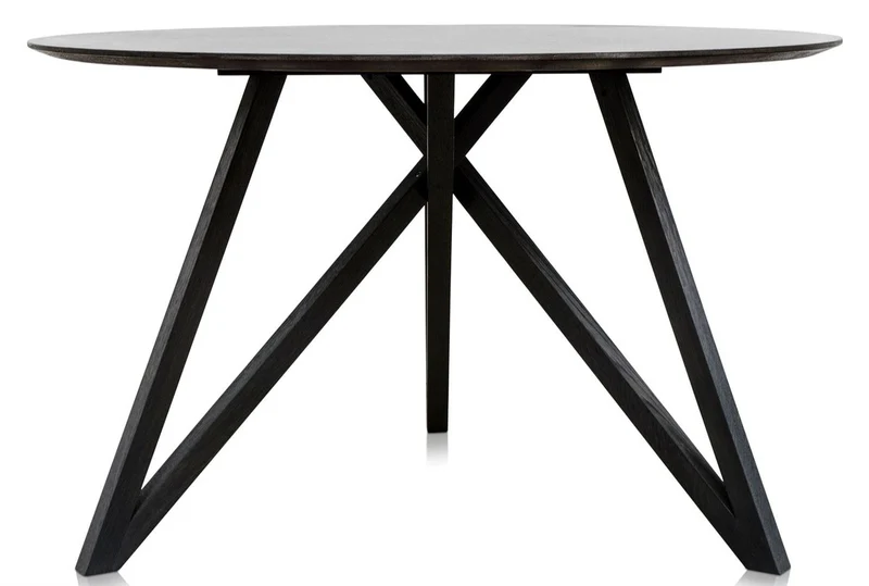 Casa Padrino Luxus Esstisch mit mineralbeschichteter Tischplatte 120 x H. 76 cm - Designer Esszimmermöbel