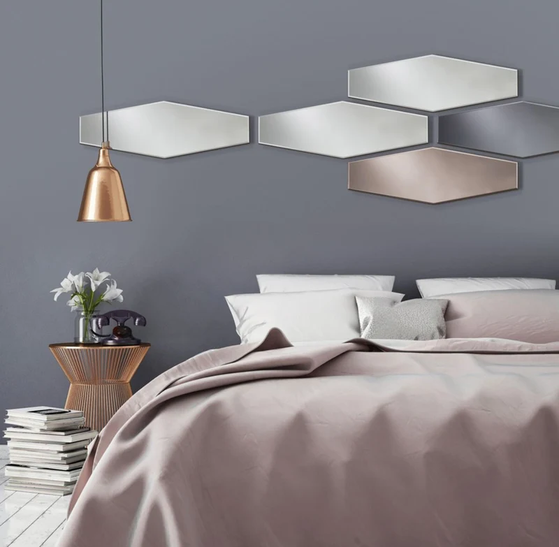 Casa Padrino Designer Spiegel Grau 27 x H. 80 cm - Designer Kollektion