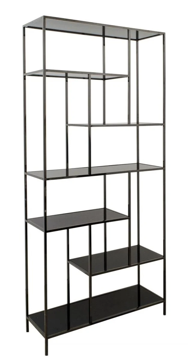 Casa Padrino Luxus Wohnzimmerschrank 98 x 35 x H. 210 cm - Designer Wohnzmimmermöbel