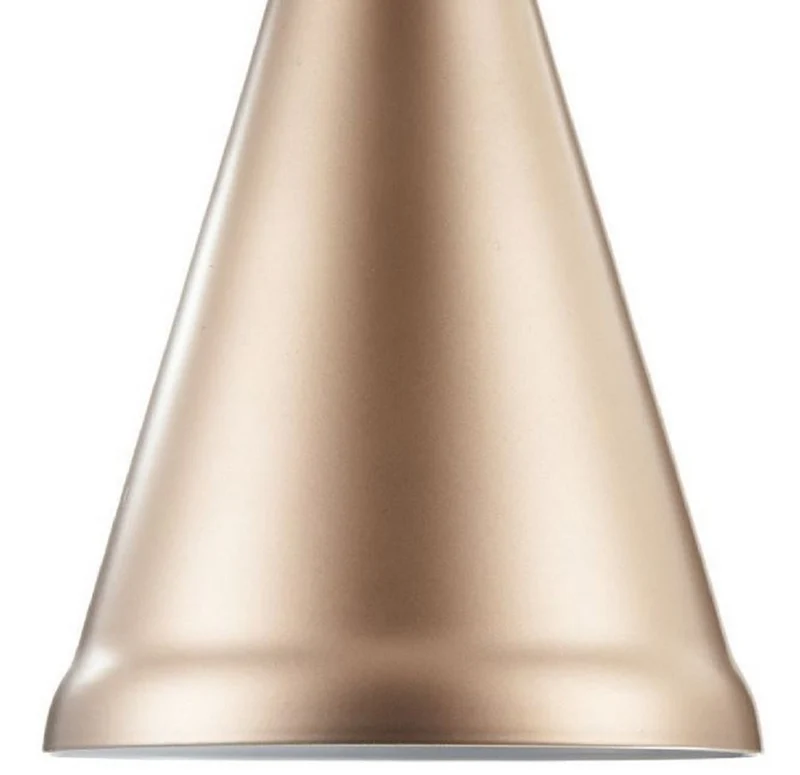 Casa Padrino Hängeleuchte Champagnerfarben / Silber Ø 13,5 cm - Höhenverstellbare Leuchte