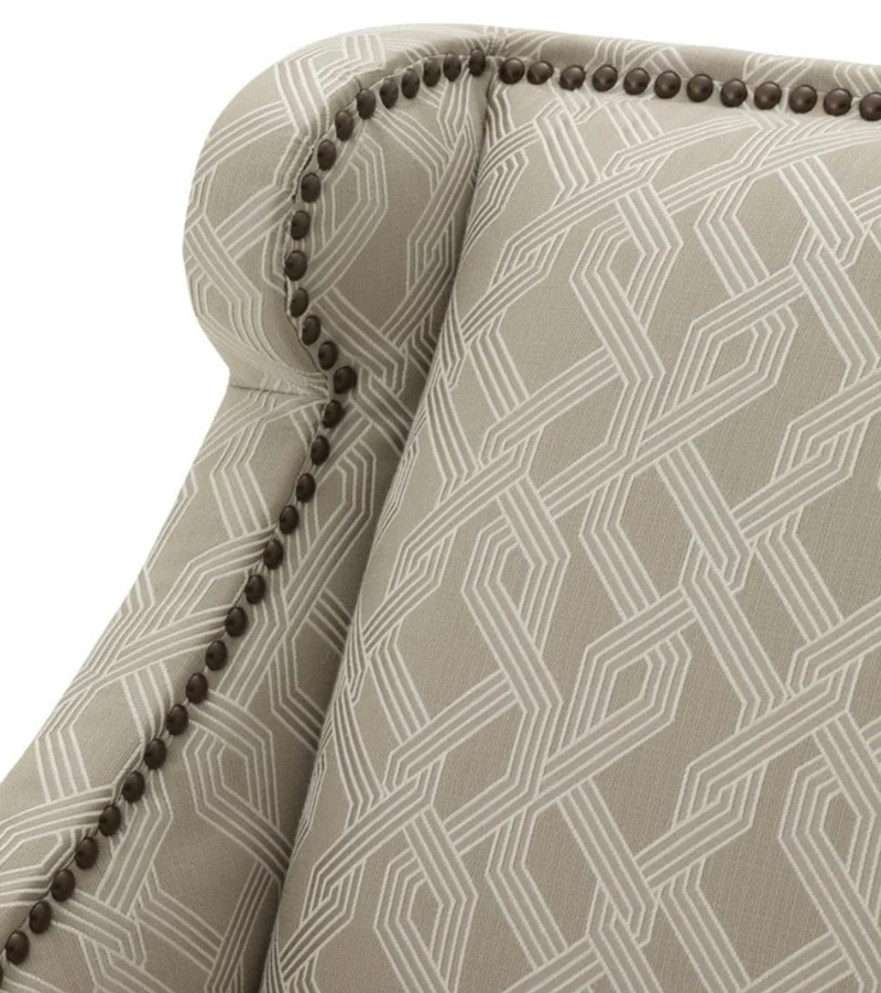 Casa Padrino Wohnzimmer Sessel Grau 74 x 81 x H. 89 cm - Luxus Ohrensessel