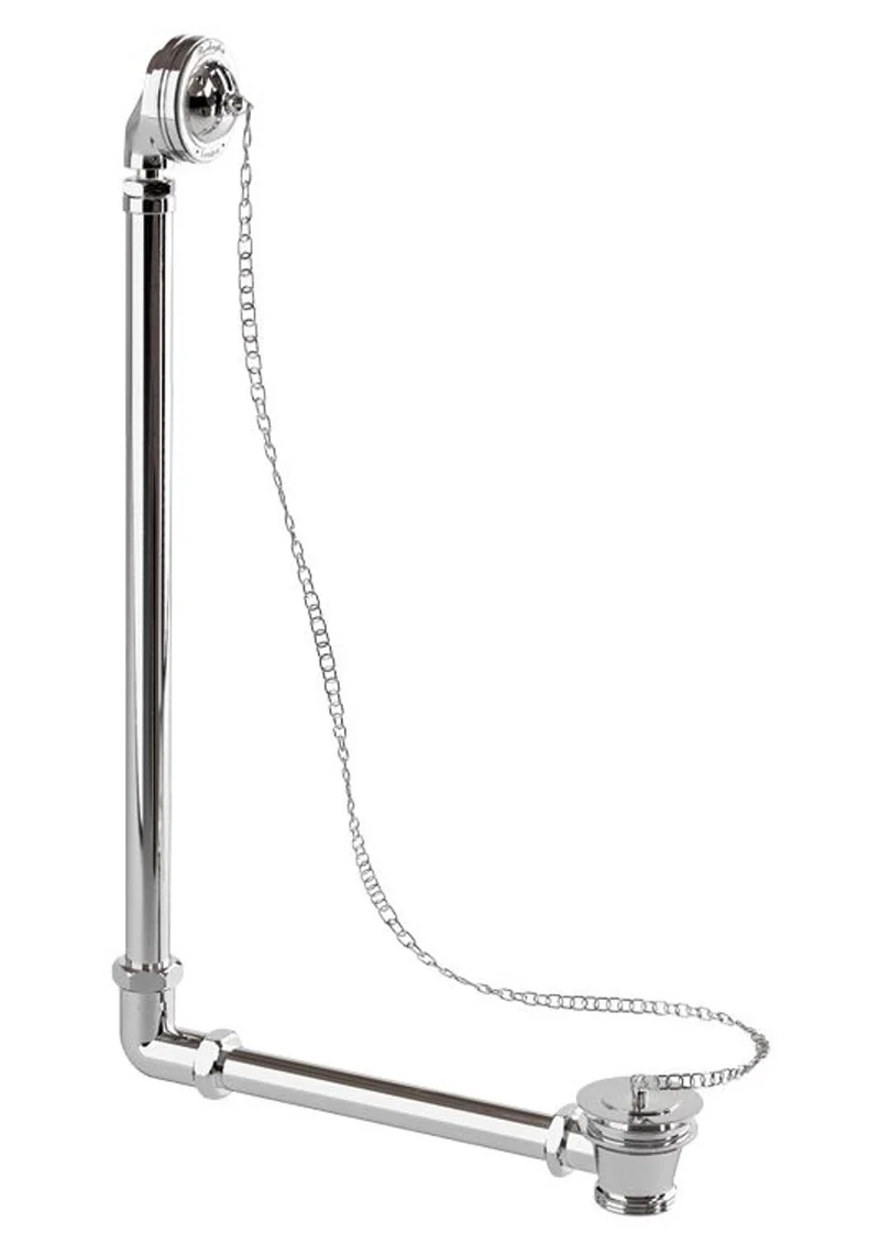 Ab und Überlauf System inkl. Siphon Chrom für Nostalgie Badewanne Naturstein freistehend 1700mm BCha