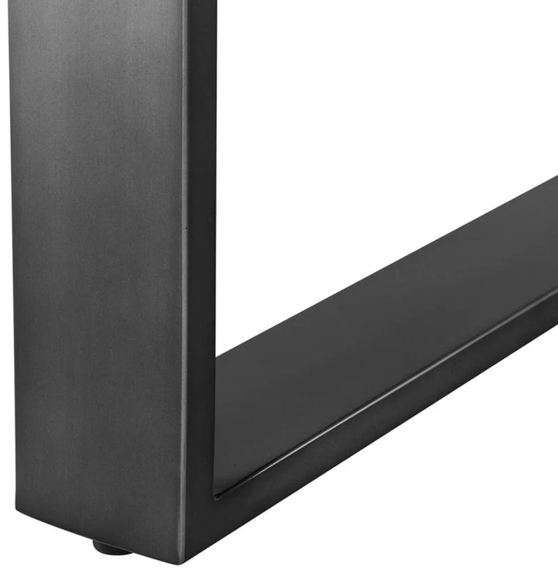 Casa Padrino Esstisch Braun / Bronze 230 x 100 x H. 75 cm - Luxus Küchentisch mit Eichenfurnier Tischplatte