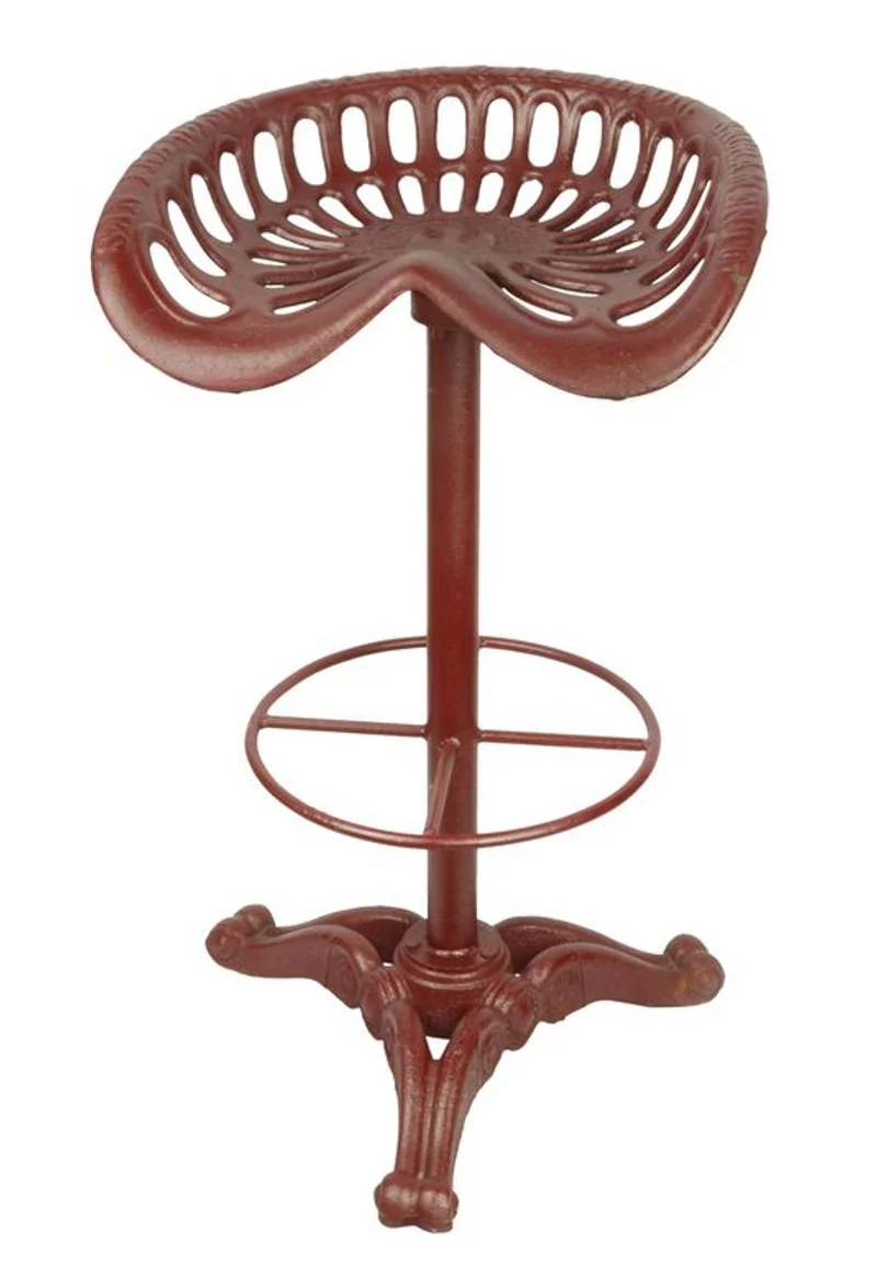Casa Padrino Luxus Barhocker - Gusseisen - Höhe 78,7 cm - Industrial Design