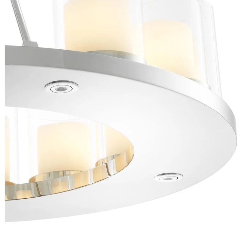Casa Padrino Luxus Kronleuchter in silber 90 x H. 65 cm - Hotel Restaurant Kollektion