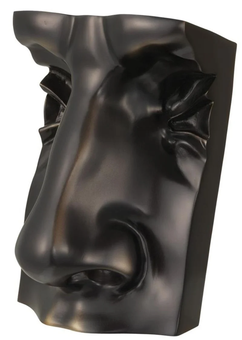 Casa Padrino Designer Deko Objekt Gesicht Antik Bronze 15 x 12 x H. 23 cm - Luxus Kollektion
