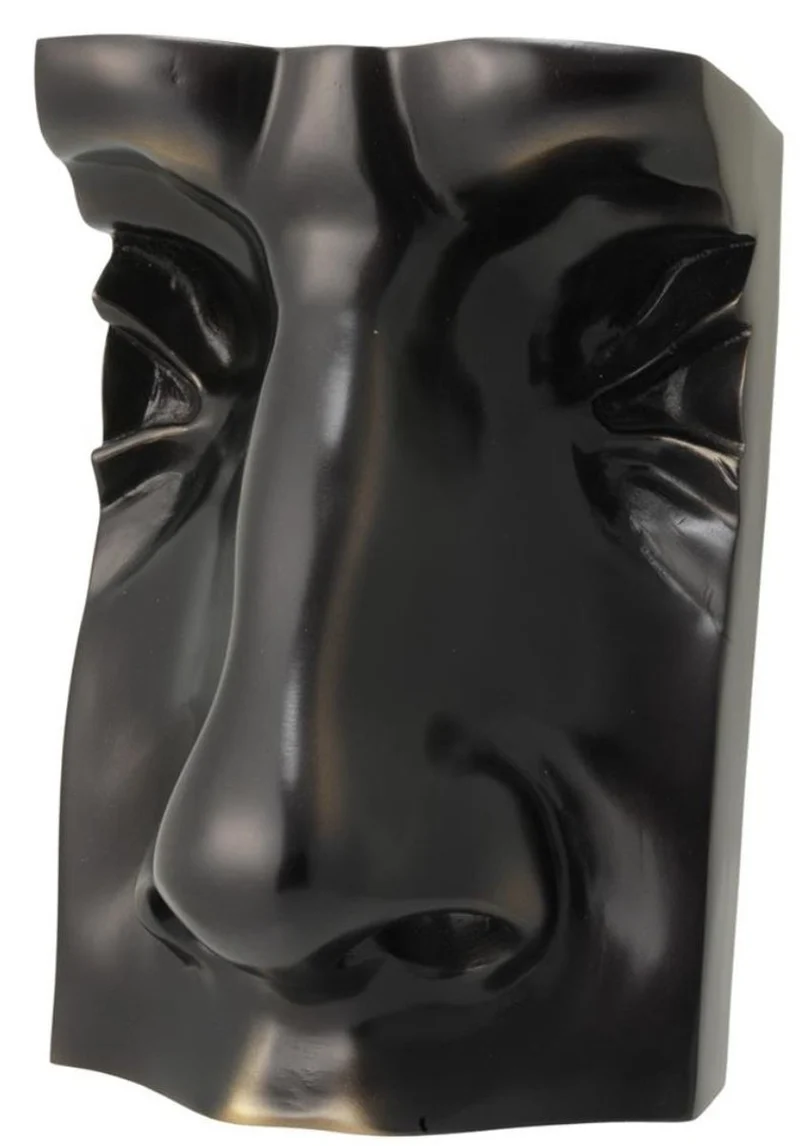 Casa Padrino Designer Deko Objekt Gesicht Antik Bronze 15 x 12 x H. 23 cm - Luxus Kollektion