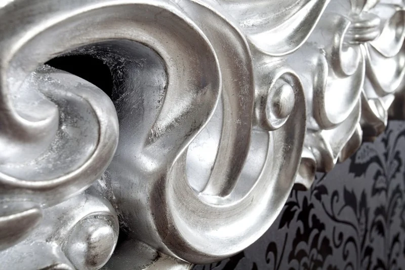 Casa Padrino Barock Wandspiegel Antik Silber - Limited Edition