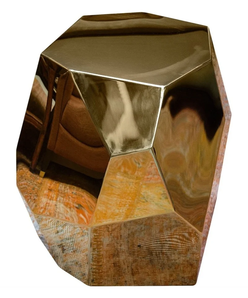 Casa Padrino Designer Beistelltisch Gold 65 x 50 x H. 60 cm - Designer Kollektion