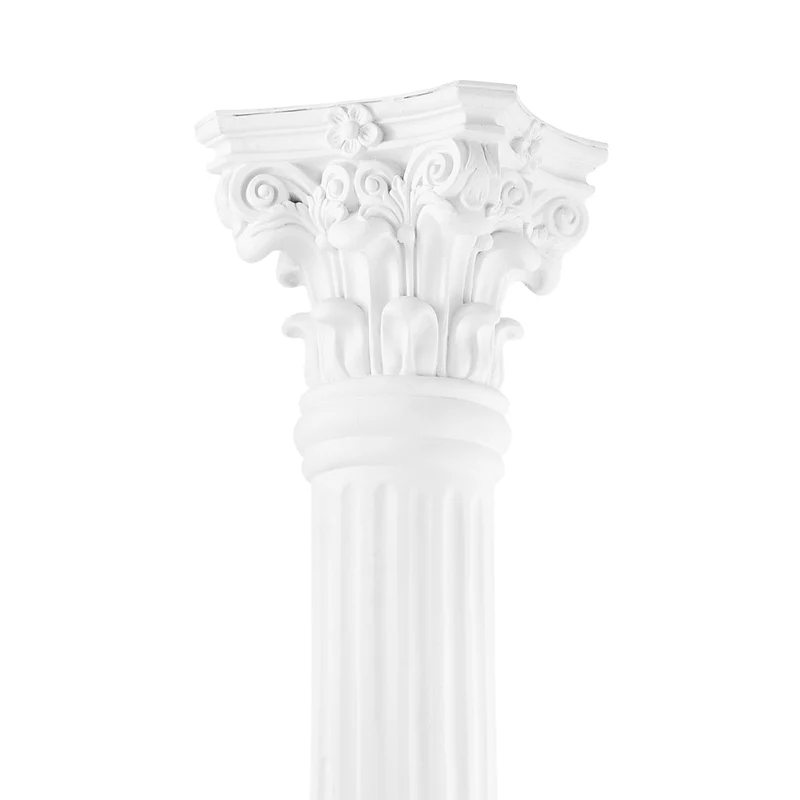 Casa Padrino Barock Luxus Säule Weiß 35,5 x 35,5 x H. 218 cm - Luxus Barockmöbel