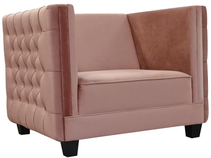Casa Padrino Luxus Chesterfield Samt Sessel 102 x 84,5 x H. 80 cm - Verschiedene Farben - Chesterfield Möbel