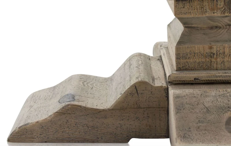 Casa Padrino Luxus Esszimmertisch Naturfarben 120 x H. 76 cm - Esszimmermöbel