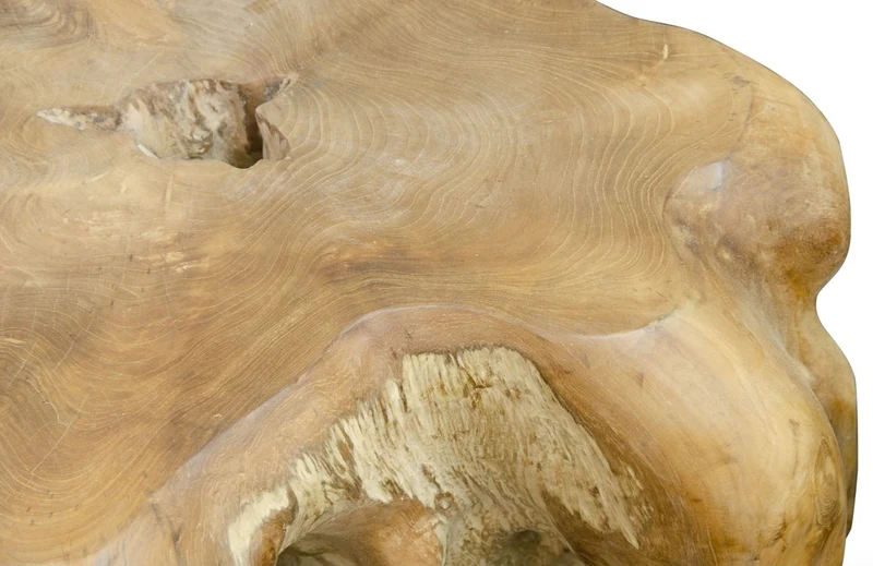 Casa Padrino Luxus Couchtisch / Beistelltisch Naturfarben 70 x 90 x H. 40 cm - Designer Möbel