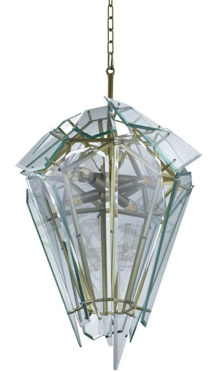 Casa Padrino Luxus Kronleuchter Gold Ø 47 x H. 97 cm - Designermöbel
