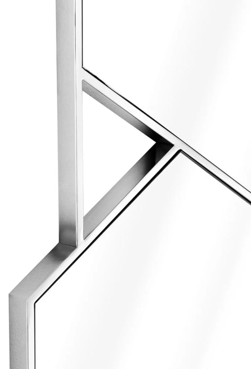 Casa Padrino Luxus Spiegel Silber 87 x H. 132 cm - Wohnzimmerspiegel