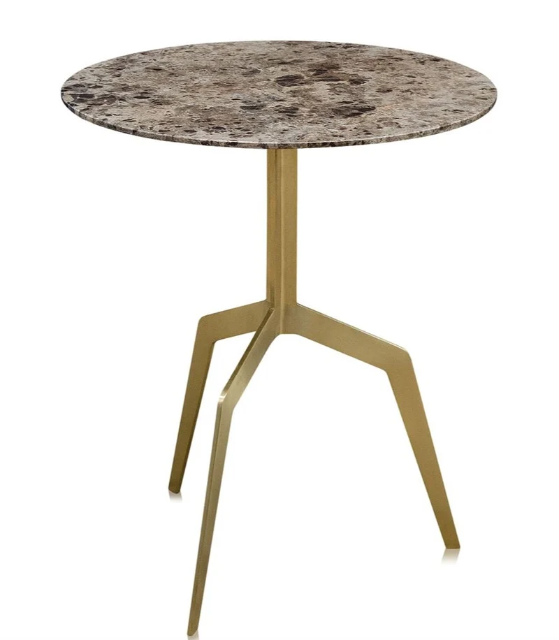 Casa Padrino Luxus Beistelltisch Gold 50 x H. 60 cm - Wohnzimmermöbel