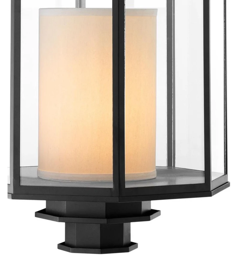 Casa Padrino Luxus Laterne Schwarz 40 x H. 83 cm - Hotel Restaurant Hängeleuchte