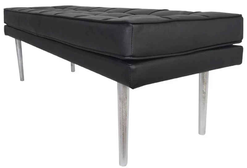 Casa Padrino Luxus Chesterfield Sitzbank 110 x 45 x H. 48 cm - Verschiedene Farben - Luxus Wohnzimmermöbel