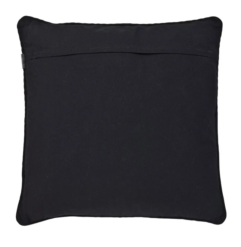 Casa Padrino Designer Zierkissen Schwarz & Grau 50 x H. 50 cm - Luxus Kissen