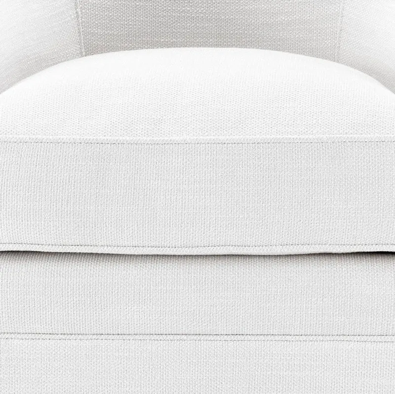 Casa Padrino Luxus Drehsessel Weiß 72 x 82 x H. 74 cm - Wohnzimmer Sessel - Luxus Möbel