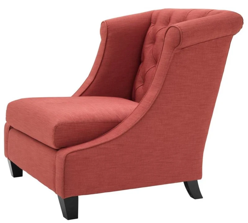 Casa Padrino Luxus Wohnzimmer Sessel Korallenrot 86 x 93 x H. 92 cm - Hotel Möbel