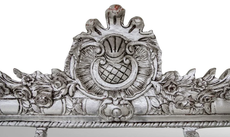 Casa Padrino Barock Spiegel Silber 120 x H. 242 cm - Barock Wandspiegel