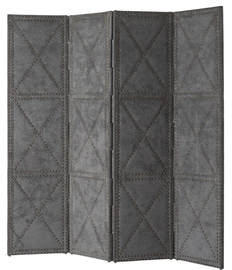 Casa Padrino Luxus Wohnzimmer Raumteiler Hellgrau 180 x H. 180 cm - Limited Edition