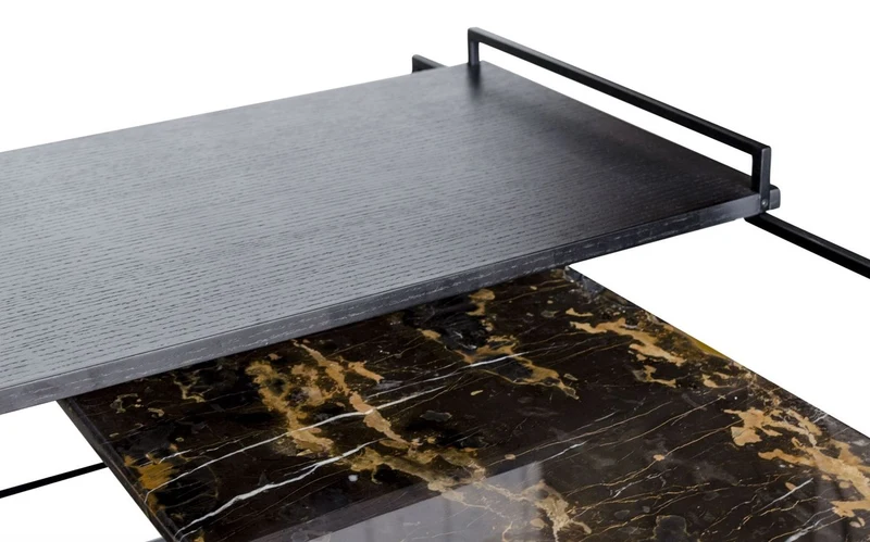 Casa Padrino Luxus Couchtisch Schwarz 100 x 100 x H. 39,5 cm - Designer Wohnzimmertisch