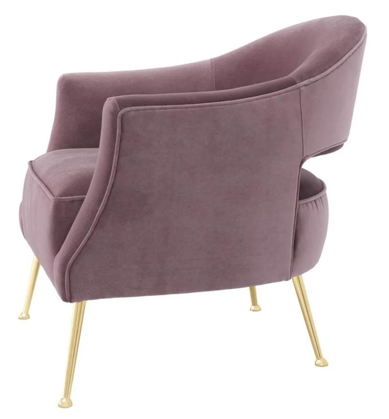 Casa Padrino Luxus Sessel Lila 71 x 75,5 x H. 74,5 cm - Hotel Möbel