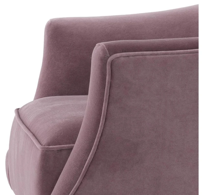 Casa Padrino Luxus Sessel Lila 71 x 75,5 x H. 74,5 cm - Hotel Möbel